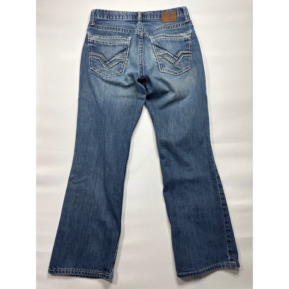 BKE Buckle Men's Derek Bootleg Blue Denim Jeans - Size 29S (29x29) *READ* - Picture 2 of 9